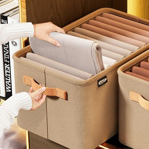 Organizador de Roupas Dobrável | Leve 4 Pague 1 + 10 Cabides Premium Grátis ⏰